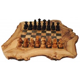 Dřevěné šachy z olivového dřeva 30cm