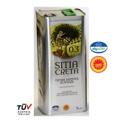 Extra pan. olivový olej SITIA Creta PDO 0.3 5 L plech